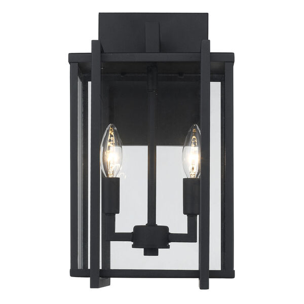 Tribeca Natural BlackTwo-Light Outdoor Wall Sconce, image 3